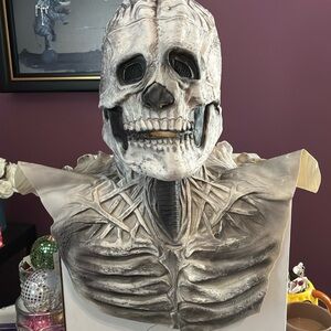 Scary Zombie Skeleton Long Halloween Mask